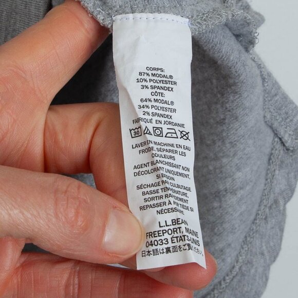 LL Bean Womens Softflex Mockneck Pullover Sweatshirt Size XL Gray Outdoors Cozy - Picture 6 of 10